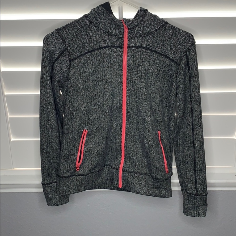 Zella girls zip up hooded jacket